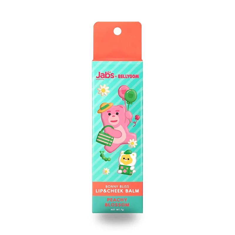 Бальзам для губ и щёк Jabs Bonny Bliss Lip & Cheek Balm, Peachy Blossom, 7 г