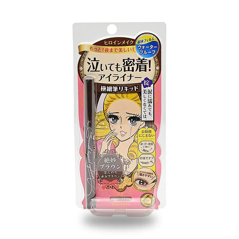 Жидкая подводка Kiss Me Heroine Make Smooth Liquid Eyeliner Super Keep, тон 02, 0,4 мл
