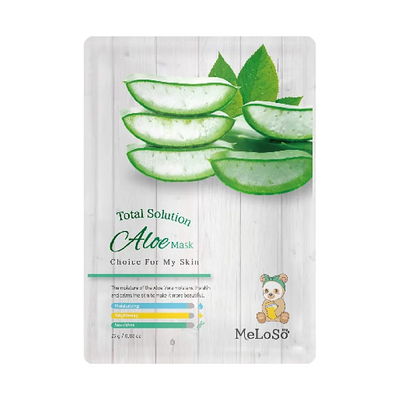 Тканевая маска Meloso Total Solution Aloe с алоэ, 25 мл