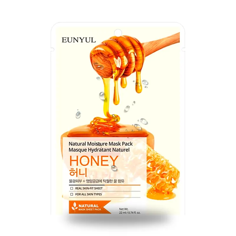 Тканевая маска Eunyul Natural Moisture с мёдом, 22 мл
