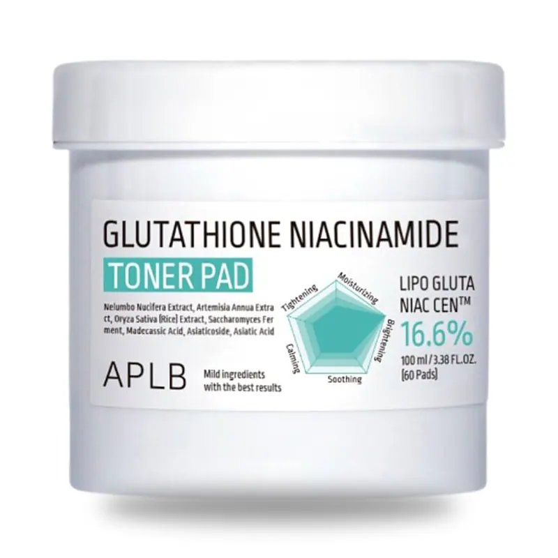 Тонер-пэды APLB Glutathione Niacinamide, 100 мл
