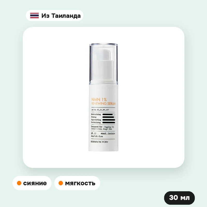 Сыворотка Derma Factory NMN Renewing Serum, 30 мл — фото 2