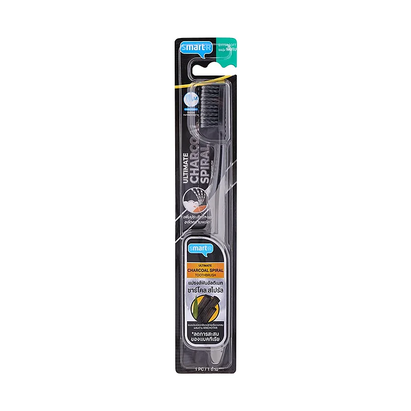 Зубная щётка Smarter Ultimate Charcoal Spiral с угольной щетиной