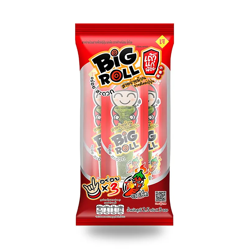 Водоросли-роллы Tao Kae Noi Roll в японском стиле острые, 2,5 г × 3 шт. — фото 2