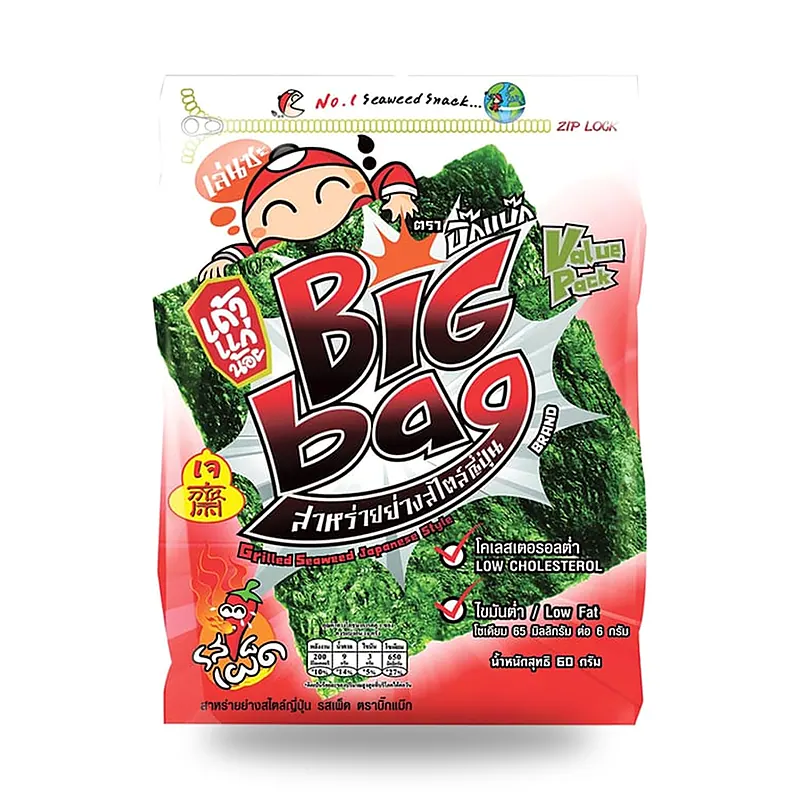 Водоросли Tao Kae Noi острые, большая упаковка, 60 г