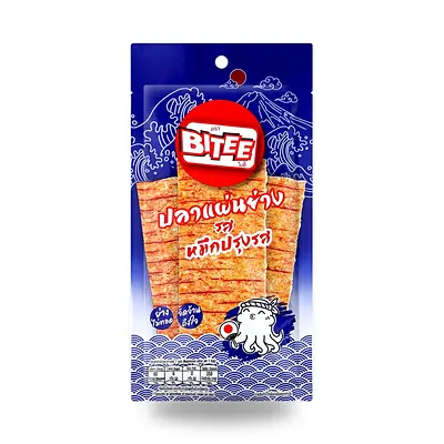 Рыбная пластинка Bitee со вкусом приправленного кальмара, 18 г