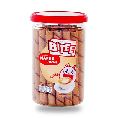 Вафельные палочки Bitee с кремом со вкусом латте, 180 г
