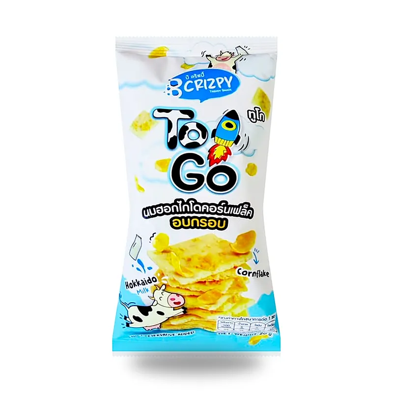 Хрустящий брауни B Crizpy To Go Hokkaido с кукурузными хлопьями, 20 г