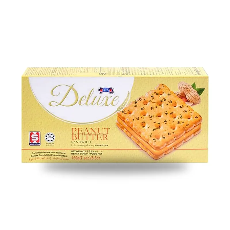 Крекеры-сэндвич Deluxe с арахисовой пастой, 160 г