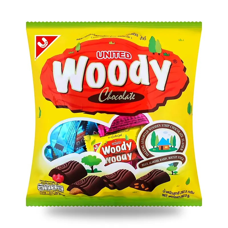 Шоколадные палочки United Woody ассорти, 292,5 г