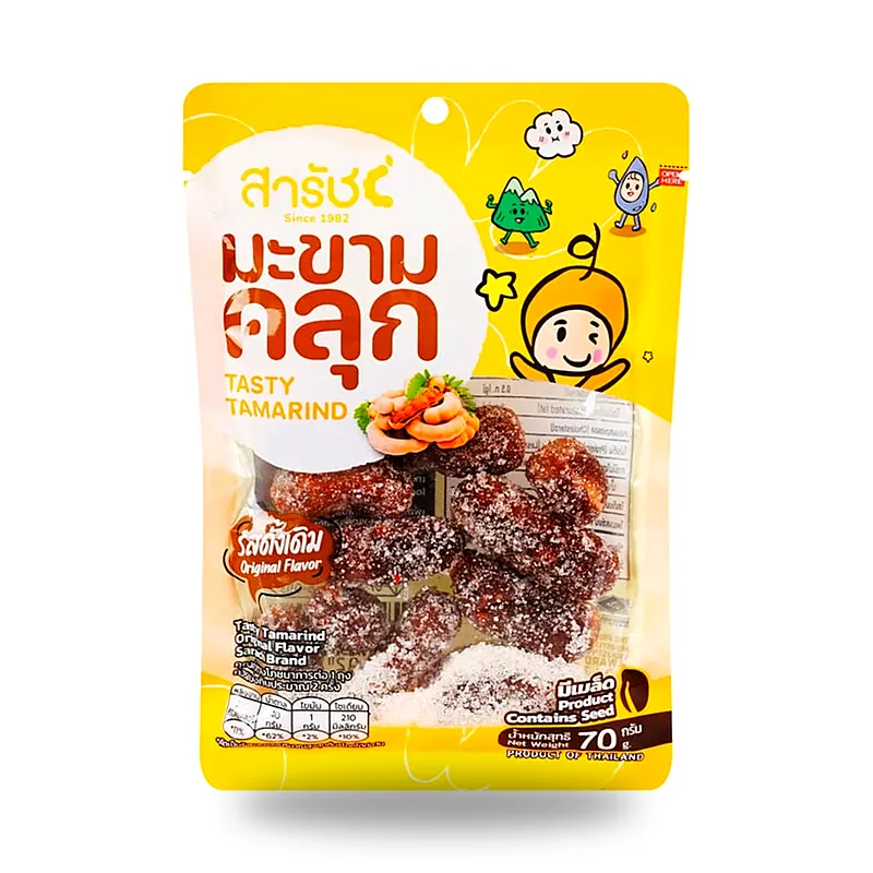 Тамаринд Sarach в сахаре, оригинальный вкус, 70 г