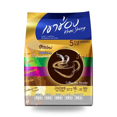 Набор кофе 3в1 Khao Shong ассорти 5 вкусов, 317,2 г