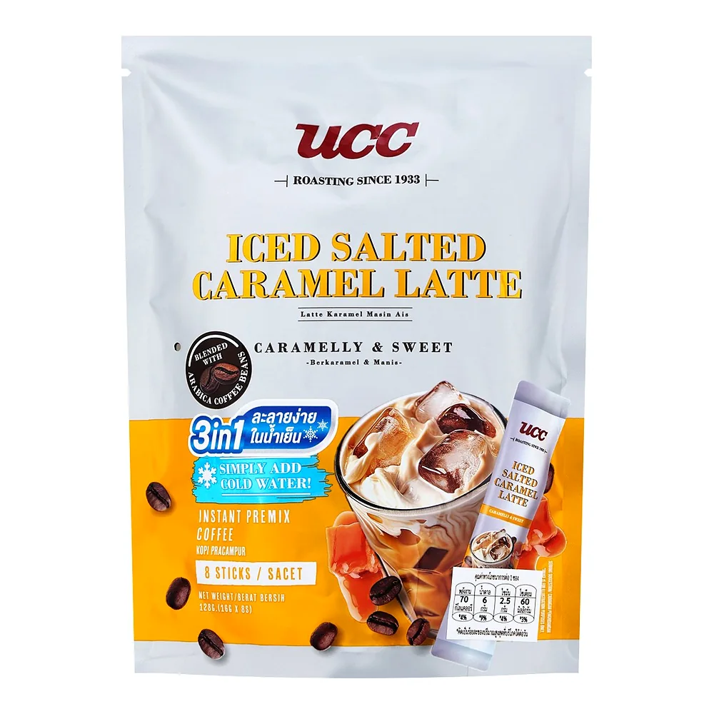 Кофе растворимый UCC Iced Salted Caramel Latte, 16 г × 8 шт. — фото 4