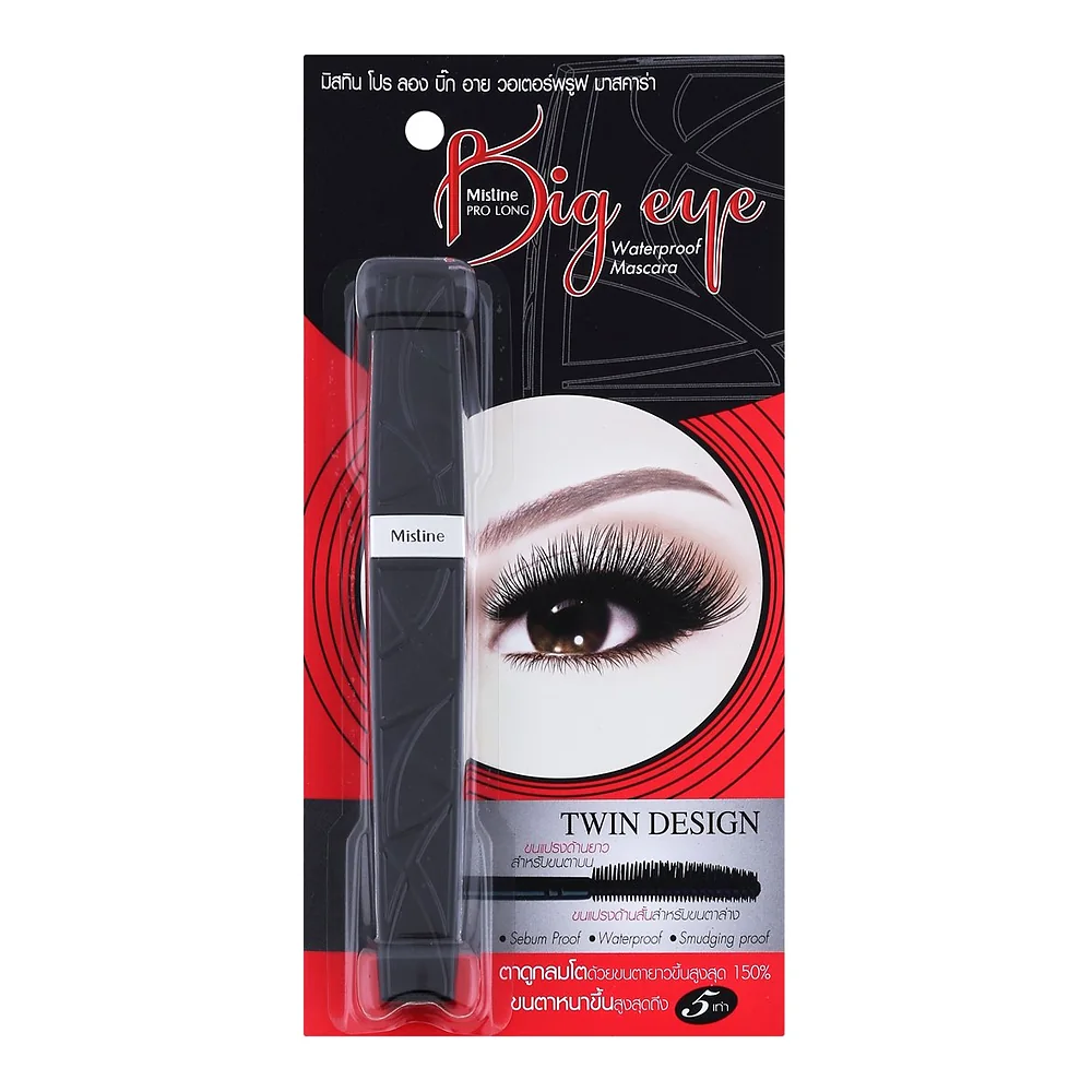Тушь для ресниц Mistine Pro Long Big Eye, чёрная — фото 4