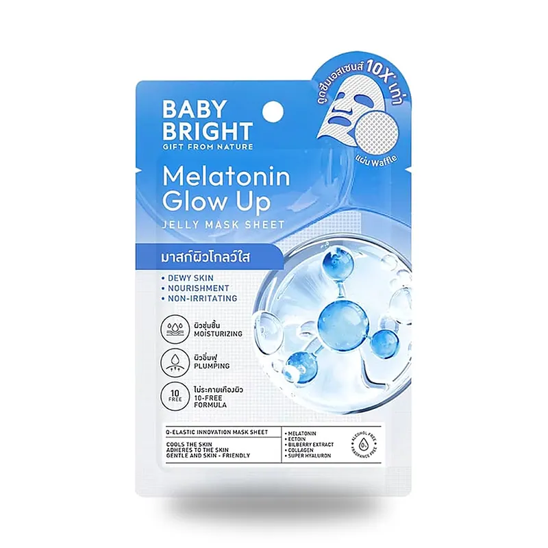 Тканевая маска Baby Bright Melatonin Glow Up Jelly Mask, 25 г